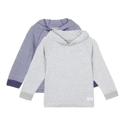 bluezoo Set of two Boys' striped hooded tops